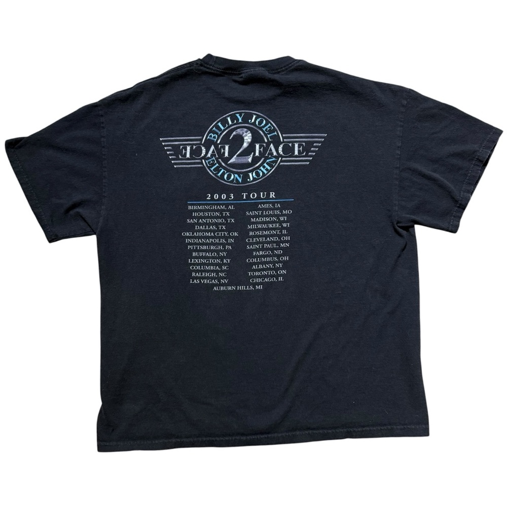 Billy Joel Elton John Face 2 Face 2003 Tour Shirt - Picture 2 of 5